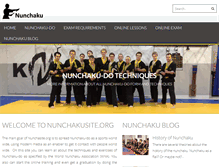 Tablet Screenshot of nunchakusite.org